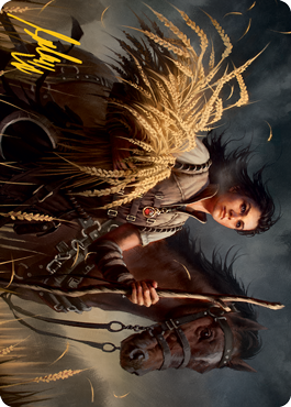 Ambitious Farmhand Art Card (Gold-Stamped Signature) [Innistrad: Midnight Hunt Art Series] | Arkham Games and Comics