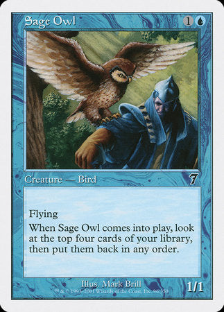 Sage Owl [Seventh Edition] | Arkham Games and Comics
