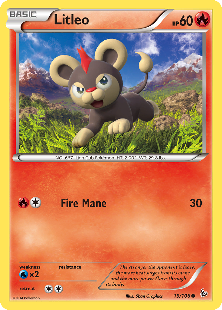 Litleo (19/106) [XY: Flashfire] | Arkham Games and Comics