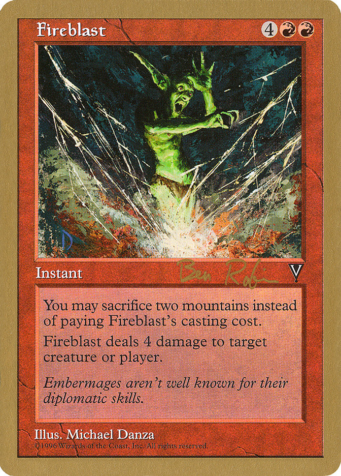 Fireblast (Ben Rubin) [World Championship Decks 1998] | Arkham Games and Comics