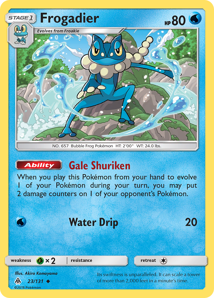 Frogadier (23/131) [Sun & Moon: Forbidden Light] | Arkham Games and Comics