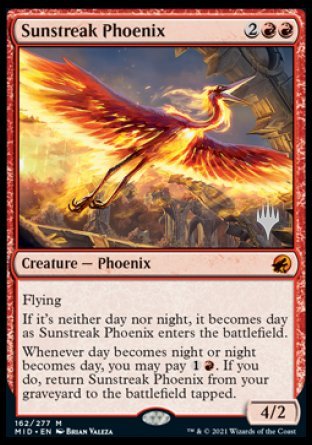 Sunstreak Phoenix (Promo Pack) [Innistrad: Midnight Hunt Promos] | Arkham Games and Comics