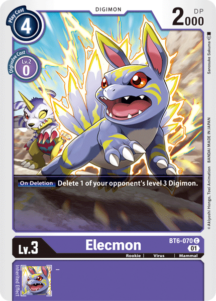 Elecmon [BT6-070] [Double Diamond] | Arkham Games and Comics