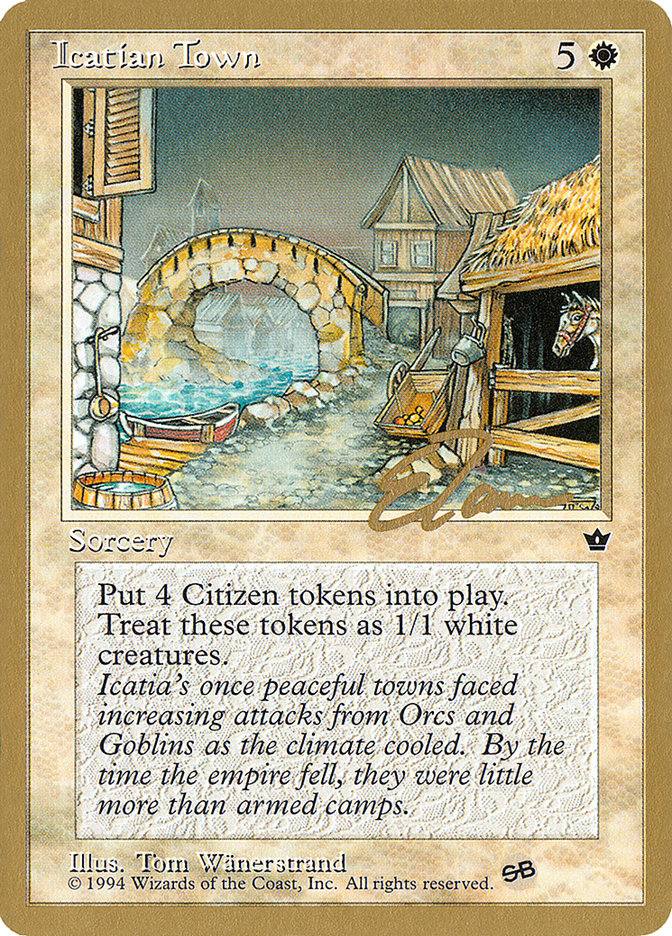 Icatian Town (Eric Tam) (SB) [Pro Tour Collector Set] | Arkham Games and Comics