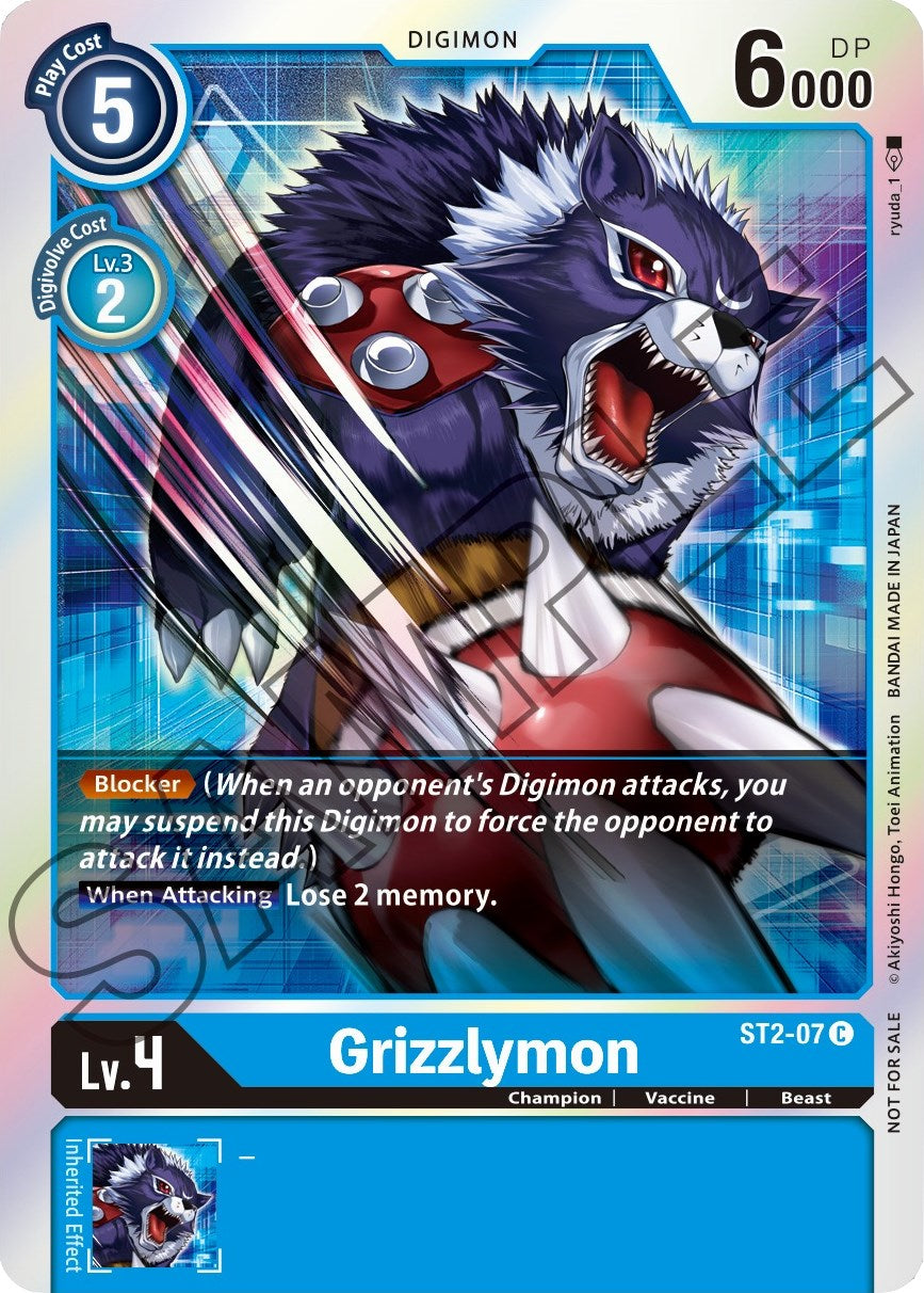 Grizzlymon [ST2-07] (Event Pack 1) [Starter Deck: Cocytus Blue Promos] | Arkham Games and Comics