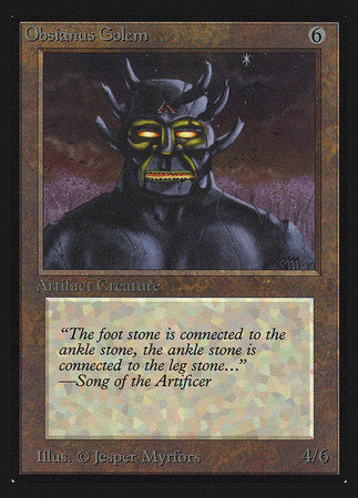 Obsianus Golem (IE) [Intl. Collectors’ Edition] | Arkham Games and Comics