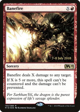 Banefire [Core Set 2019 Promos] | Arkham Games and Comics