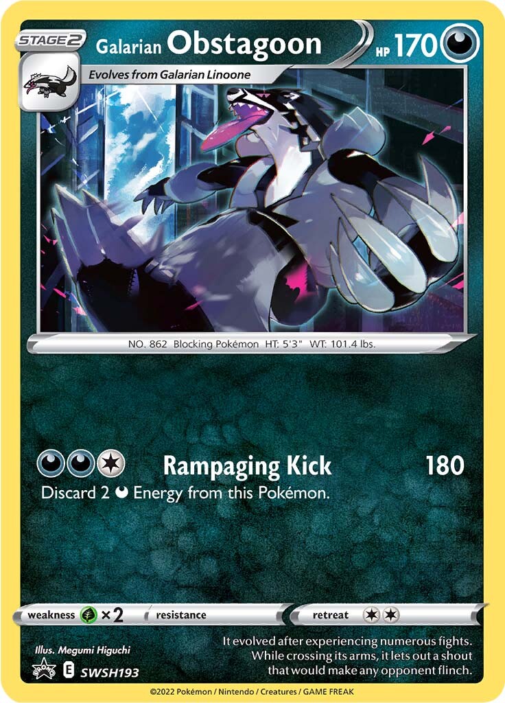 Galarian Obstagoon (SWSH193) [Sword & Shield: Black Star Promos] | Arkham Games and Comics