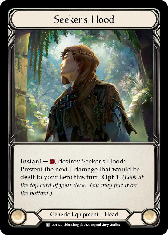 Seeker's Hood [OUT175] (Outsiders)  Rainbow Foil | Arkham Games and Comics