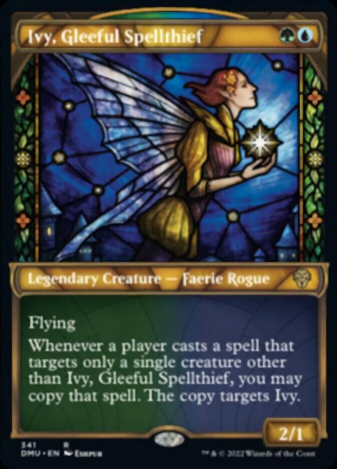 Ivy, Gleeful Spellthief (Showcase Textured) [Dominaria United] | Arkham Games and Comics