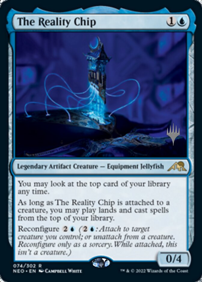 The Reality Chip (Promo Pack) [Kamigawa: Neon Dynasty Promos] | Arkham Games and Comics