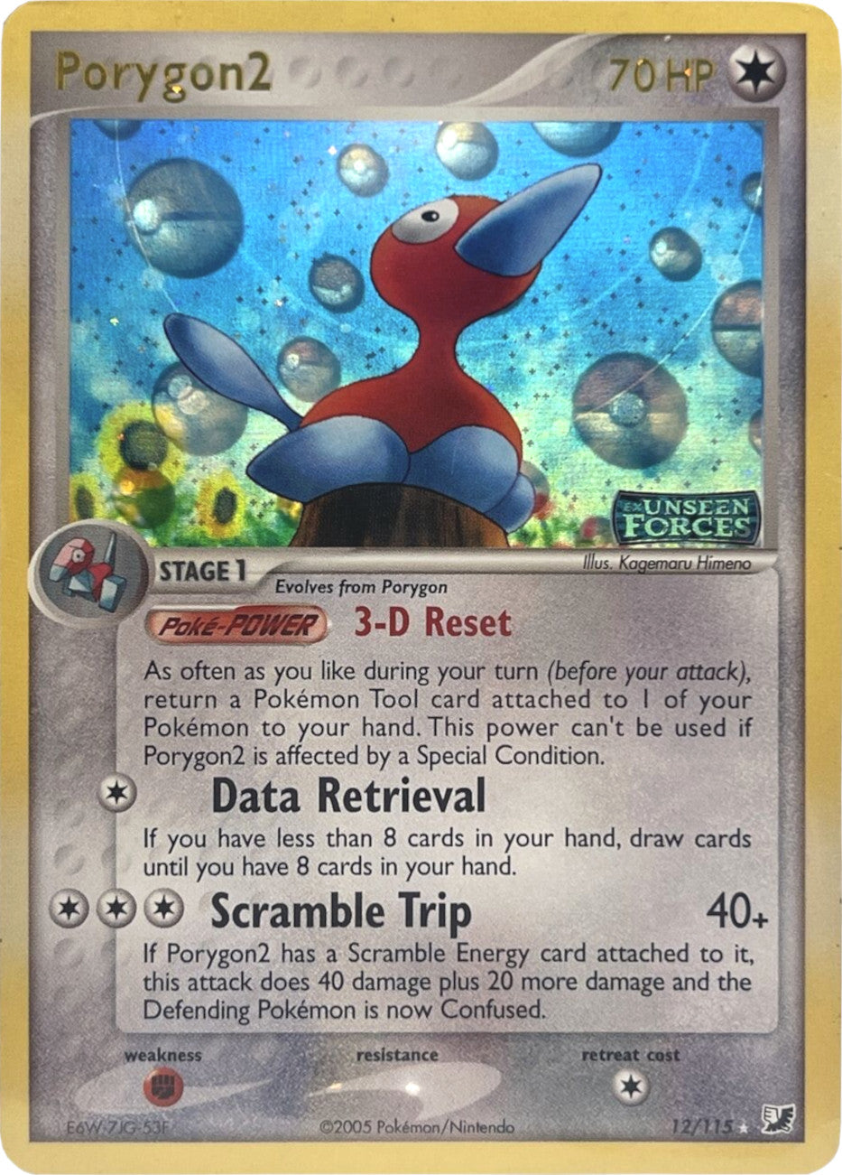 Porygon2 (12/115) (Stamped) [EX: Unseen Forces] | Arkham Games and Comics