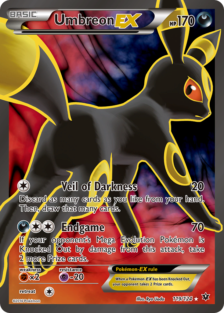 Umbreon EX (119/124) [XY: Fates Collide] | Arkham Games and Comics