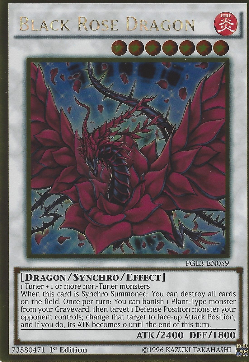 Black Rose Dragon [PGL3-EN059] Gold Rare | Arkham Games and Comics