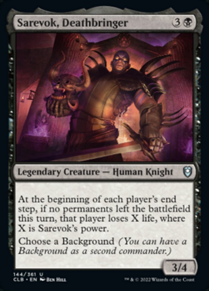 Sarevok, Deathbringer [Commander Legends: Battle for Baldur's Gate] | Arkham Games and Comics