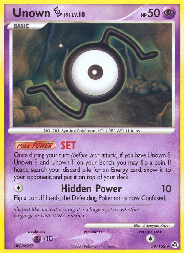 Unown S (39/132) [Diamond & Pearl: Secret Wonders] | Arkham Games and Comics