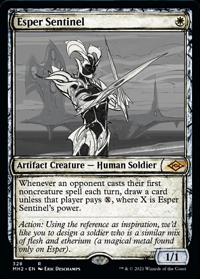 Esper Sentinel (Sketch) [Modern Horizons 2] | Arkham Games and Comics