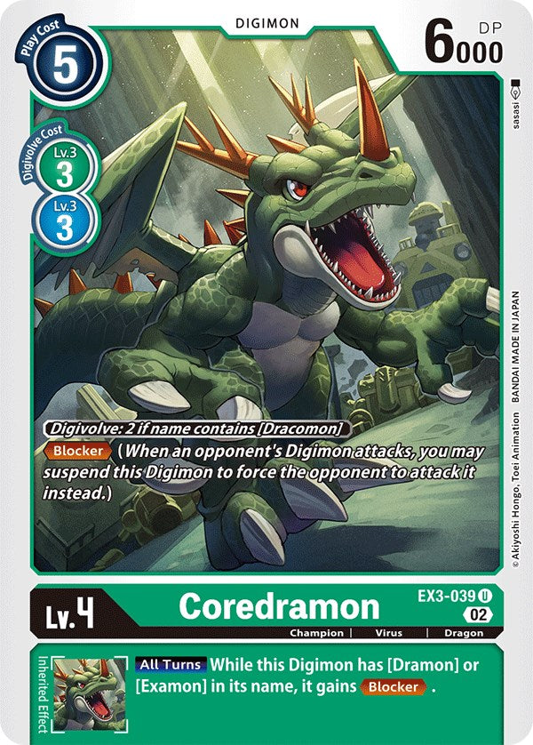 Coredramon [EX3-039] [Draconic Roar] | Arkham Games and Comics