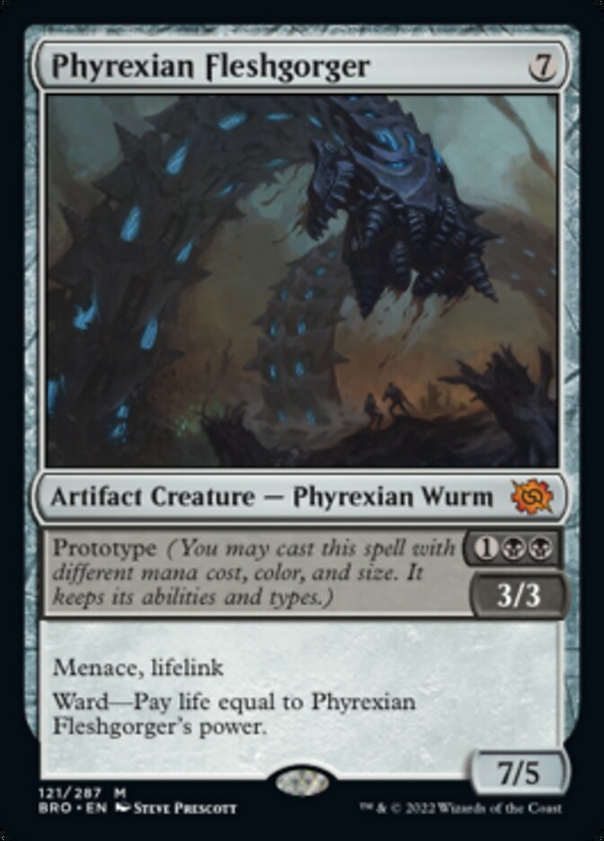 Phyrexian Fleshgorger (Promo Pack) [The Brothers' War Promos] | Arkham Games and Comics