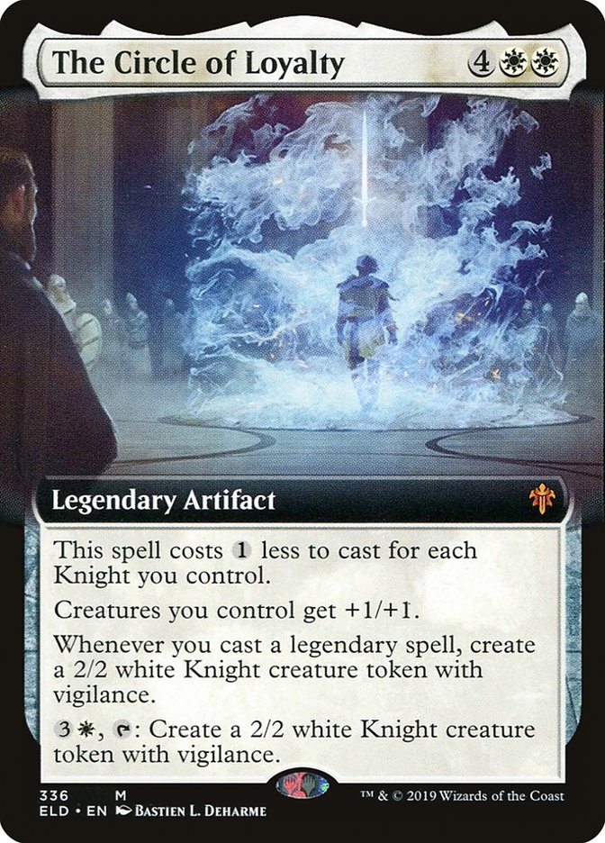 The Circle of Loyalty (Extended Art) [Throne of Eldraine] | Arkham Games and Comics