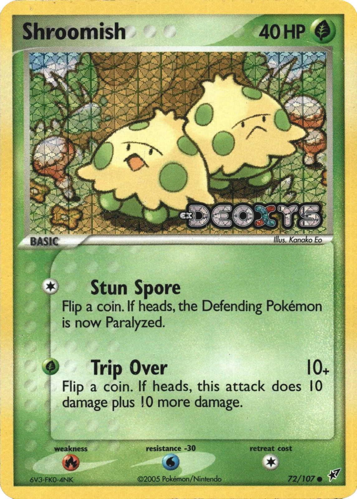 Shroomish (72/107) (Stamped) [EX: Deoxys] | Arkham Games and Comics