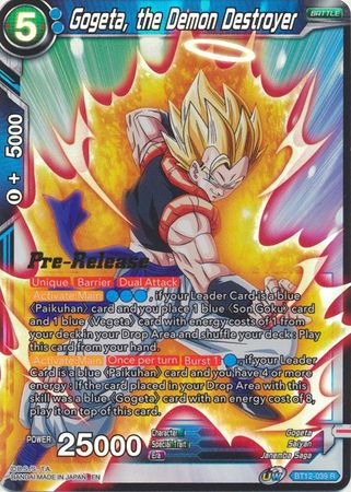 Gogeta, the Demon Destroyer (BT12-039) [Vicious Rejuvenation Prerelease Promos] | Arkham Games and Comics