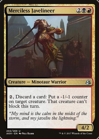 Merciless Javelineer [Amonkhet] | Arkham Games and Comics
