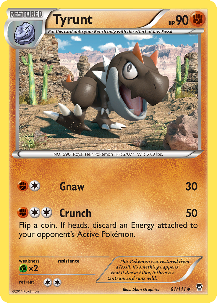 Tyrunt (61/111) [XY: Furious Fists] | Arkham Games and Comics