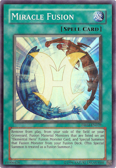 Miracle Fusion [DR04-EN039] Super Rare | Arkham Games and Comics