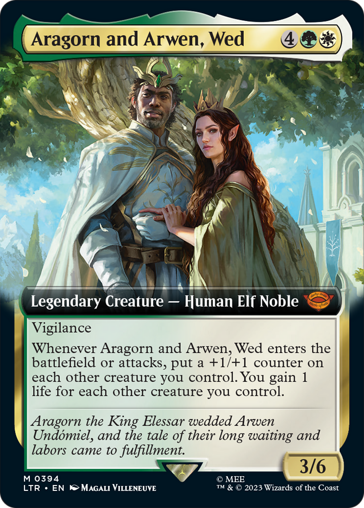 Aragorn and Arwen, Wed (Extended Art) [The Lord of the Rings: Tales of Middle-Earth] | Arkham Games and Comics