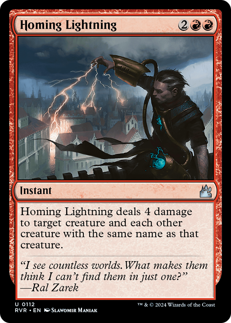 Homing Lightning [Ravnica Remastered] | Arkham Games and Comics