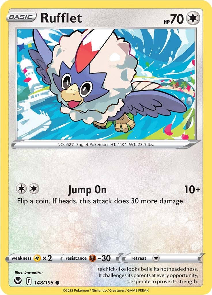 Rufflet (148/195) [Sword & Shield: Silver Tempest] | Arkham Games and Comics