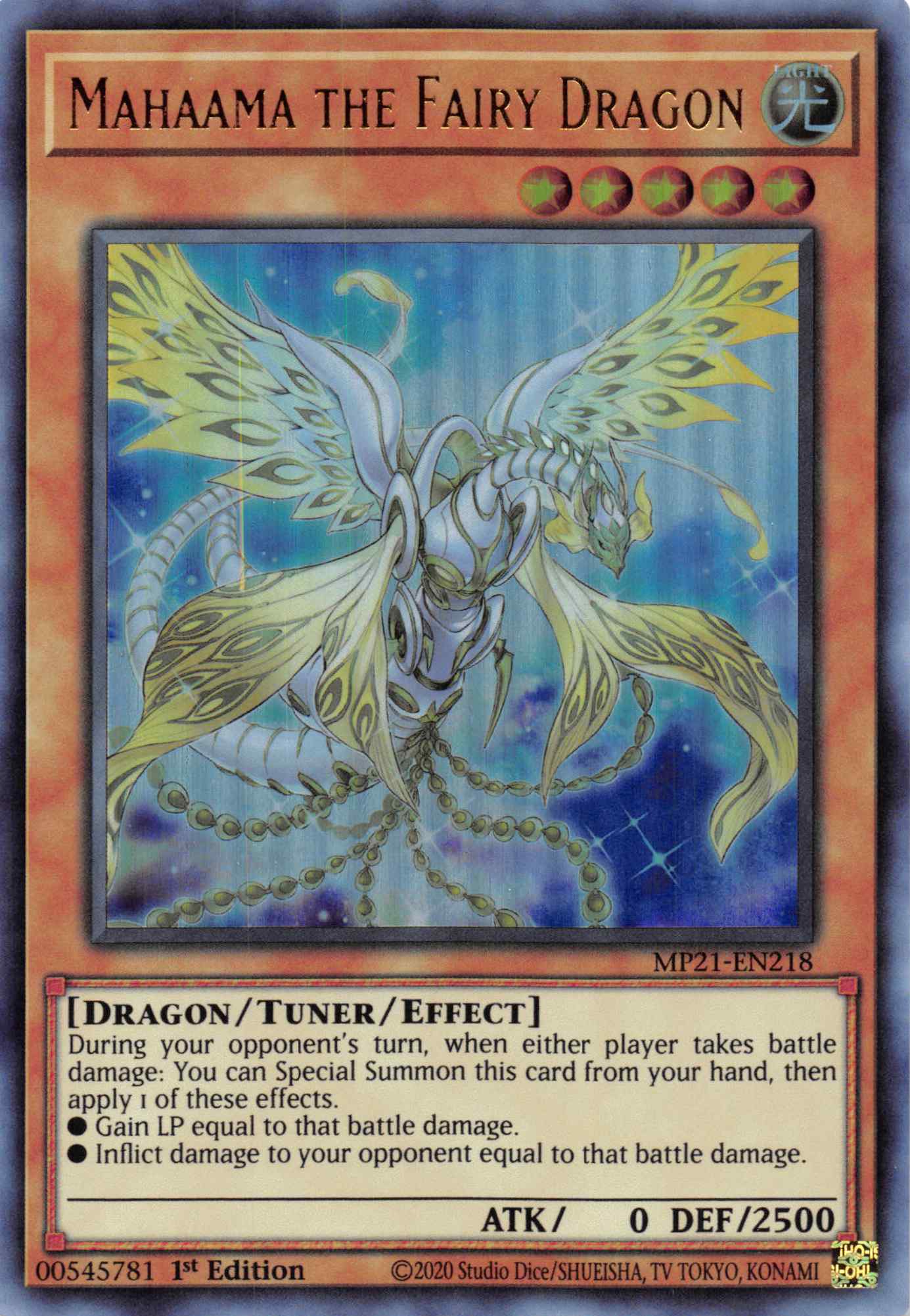 Mahaama the Fairy Dragon [MP21-EN218] Ultra Rare | Arkham Games and Comics