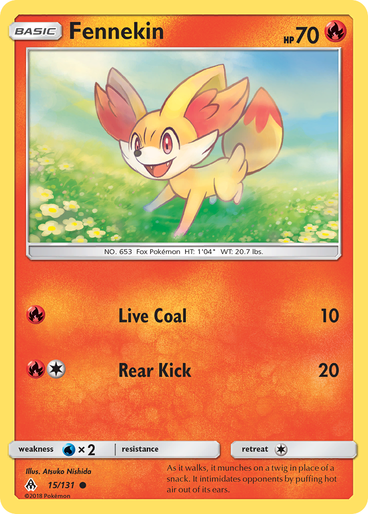 Fennekin (15/131) [Sun & Moon: Forbidden Light] | Arkham Games and Comics