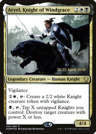 Aryel, Knight of Windgrace [Dominaria Promos] | Arkham Games and Comics