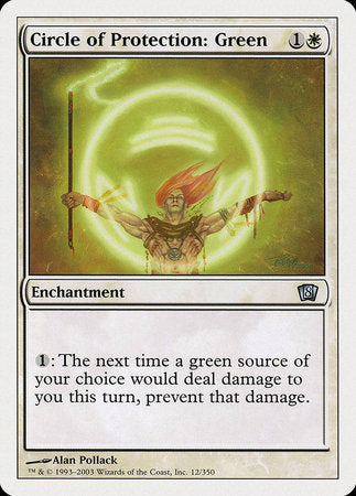 Circle of Protection: Green [Eighth Edition] | Arkham Games and Comics