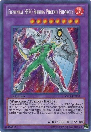 Elemental HERO Shining Phoenix Enforcer [LCGX-EN139] Secret Rare | Arkham Games and Comics