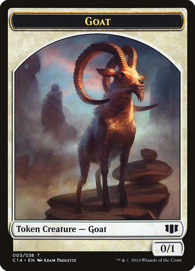 Wurm (032/036) // Goat Double-sided Token [Commander 2014 Tokens] | Arkham Games and Comics