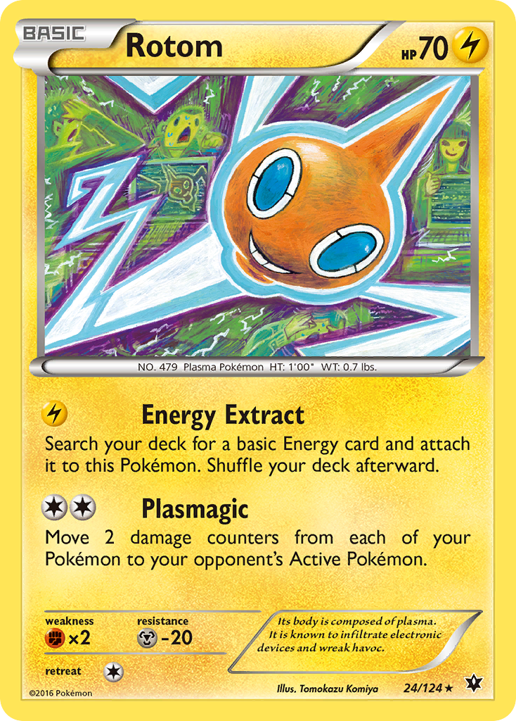 Rotom (24/124) [XY: Fates Collide] | Arkham Games and Comics