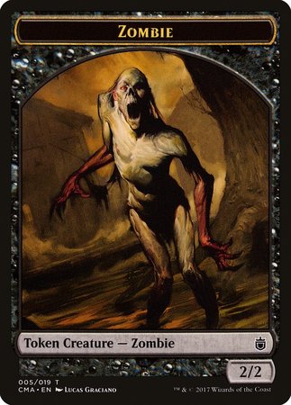 Zombie Token (005) [Commander Anthology Tokens] | Arkham Games and Comics