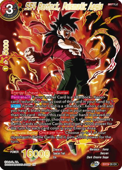 SS4 Bardock, Prismatic Aegis (EX19-26) [Special Anniversary Set 2021] | Arkham Games and Comics