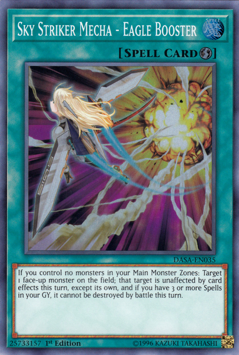 Sky Striker Mecha - Eagle Booster [DASA-EN035] Super Rare | Arkham Games and Comics