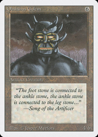 Obsianus Golem [Revised Edition] | Arkham Games and Comics