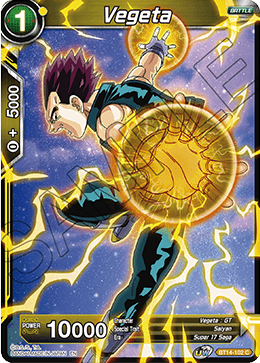 Vegeta (BT14-102) (BT14-102) [Cross Spirits] | Arkham Games and Comics