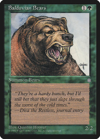 Balduvian Bears [Ice Age] | Arkham Games and Comics
