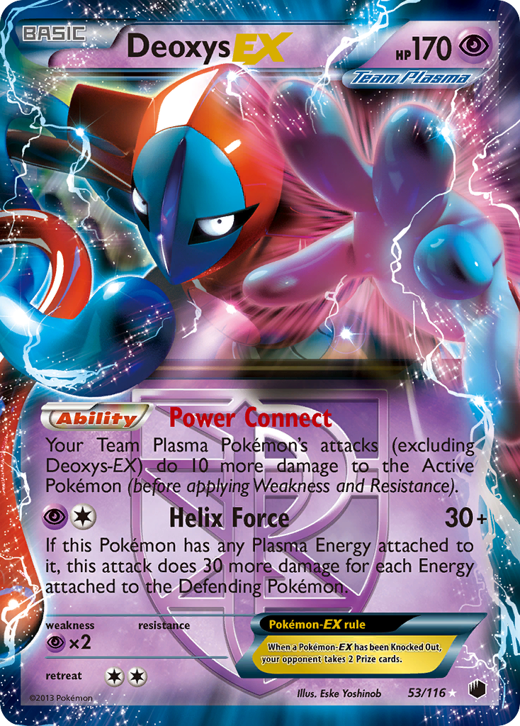 Deoxys EX (53/116) [Black & White: Plasma Freeze] | Arkham Games and Comics