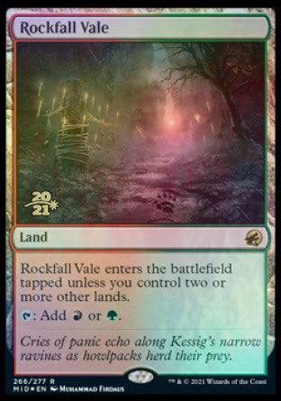 Rockfall Vale [Innistrad: Midnight Hunt Prerelease Promos] | Arkham Games and Comics