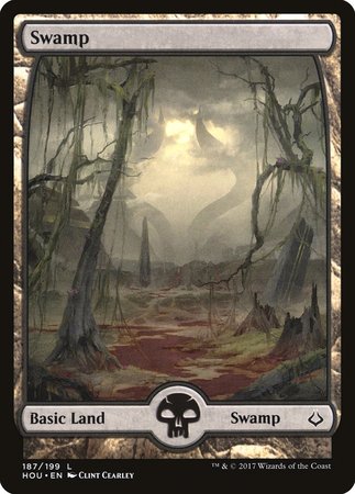 Swamp (187) - Full Art [Hour of Devastation] | Arkham Games and Comics