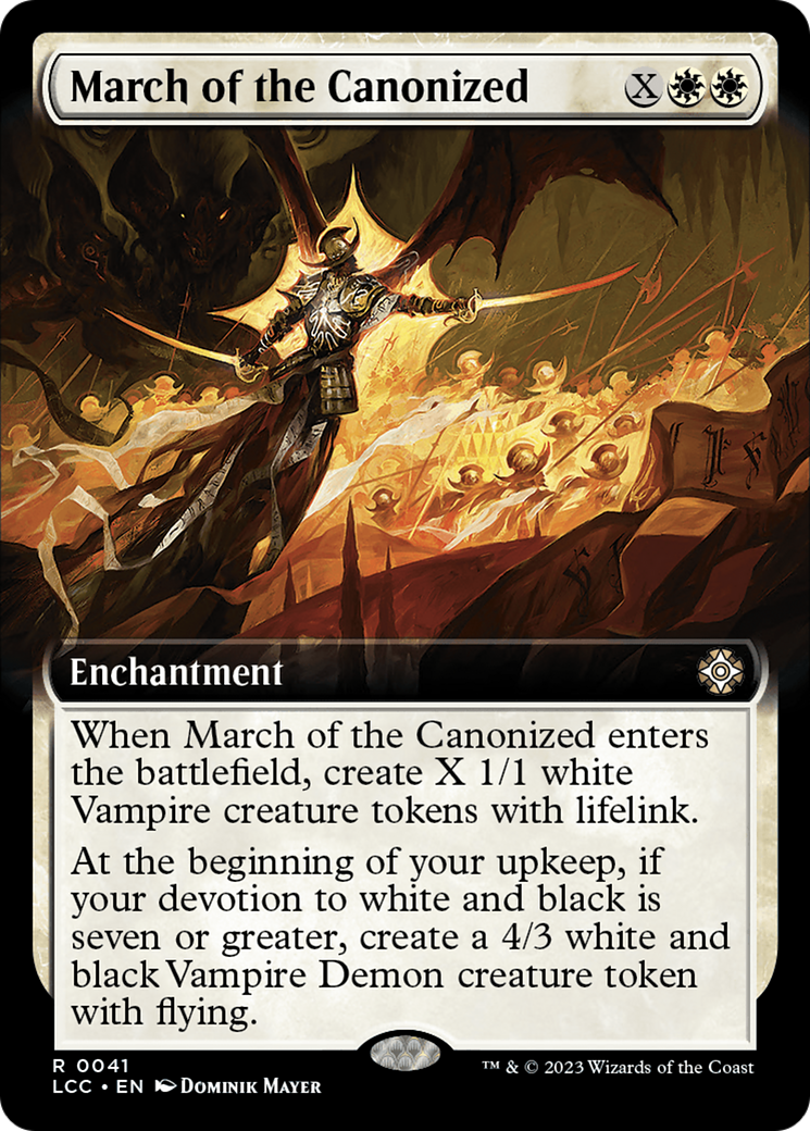 March of the Canonized (Extended Art) [The Lost Caverns of Ixalan Commander] | Arkham Games and Comics