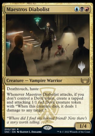 Maestros Diabolist (Promo Pack) [Streets of New Capenna Promos] | Arkham Games and Comics